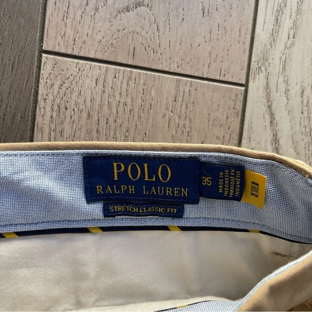 Ralph Lauren Men's Khaki Flat Front Shorts